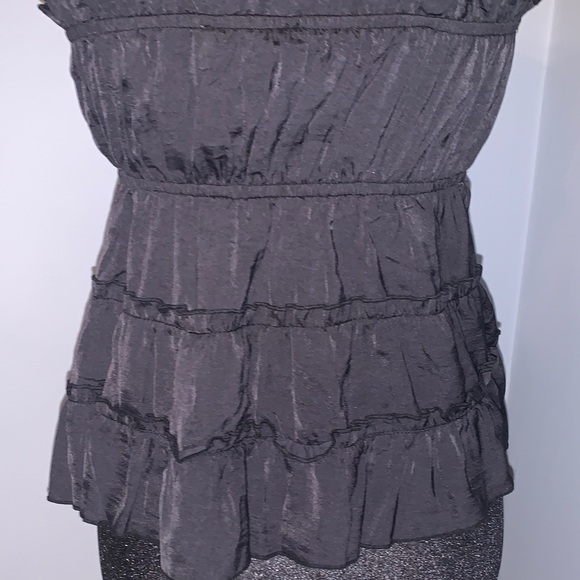 NEW- FUN & Elegant Black Ruffled Camisole Top All In One! - Picture 11 of 13